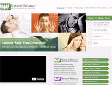 Tablet Screenshot of nbwellness.com